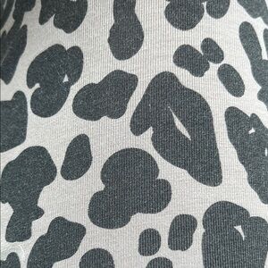 Gray Leopard Print Fabric